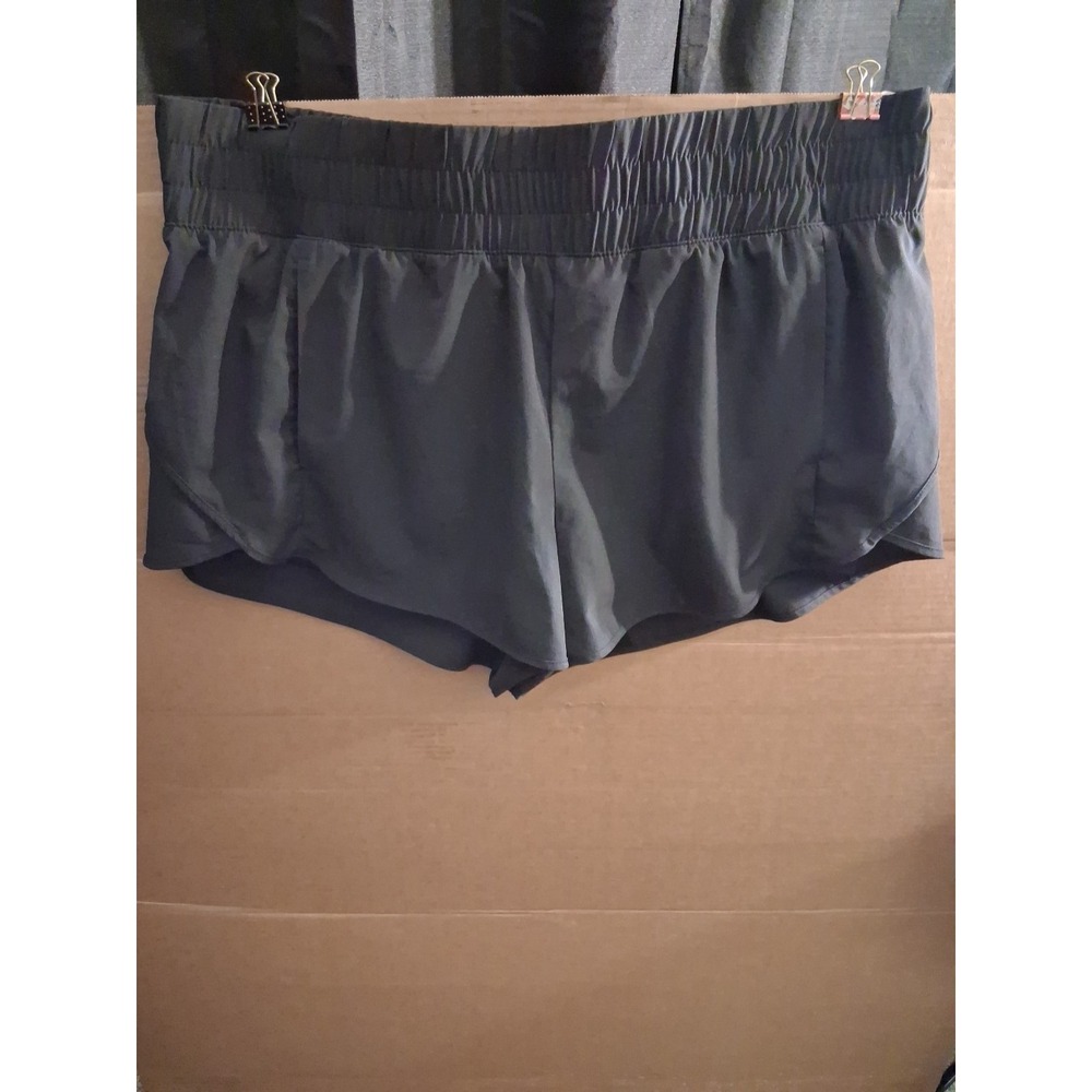 Women's Plus Size Running Shorts with Bike Liner Black Size XXL (20) #31